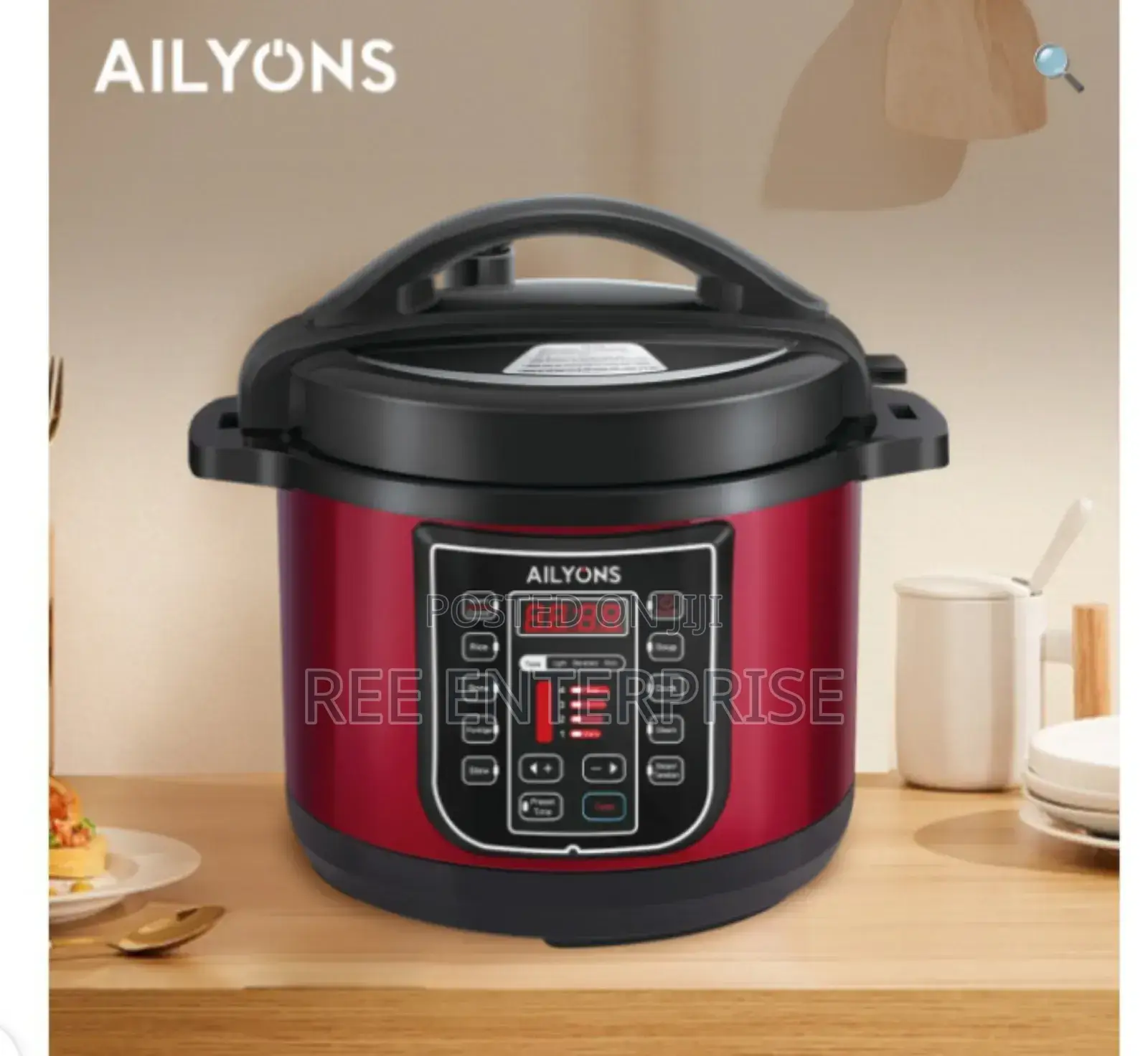 Compact and Sleek Design Ailyons Rice Cooker