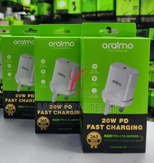 Oraimo 20w iPhone Fast Chargers Type Cto Lightning Cable