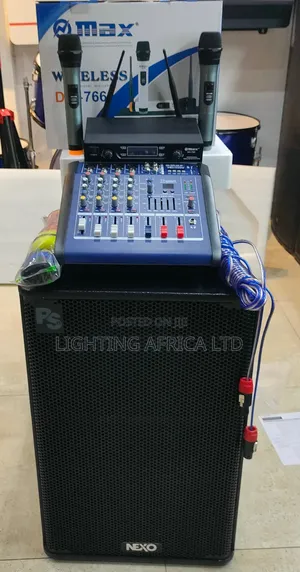 Medium Sound System Complete With 4ch Mixer + 15" Speaker