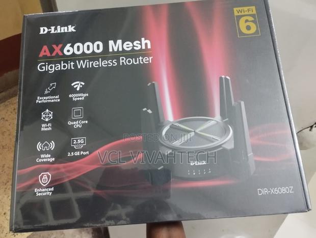 D-Link Ax6000 1000 MBPS Wi-Fi 6 Router - main view