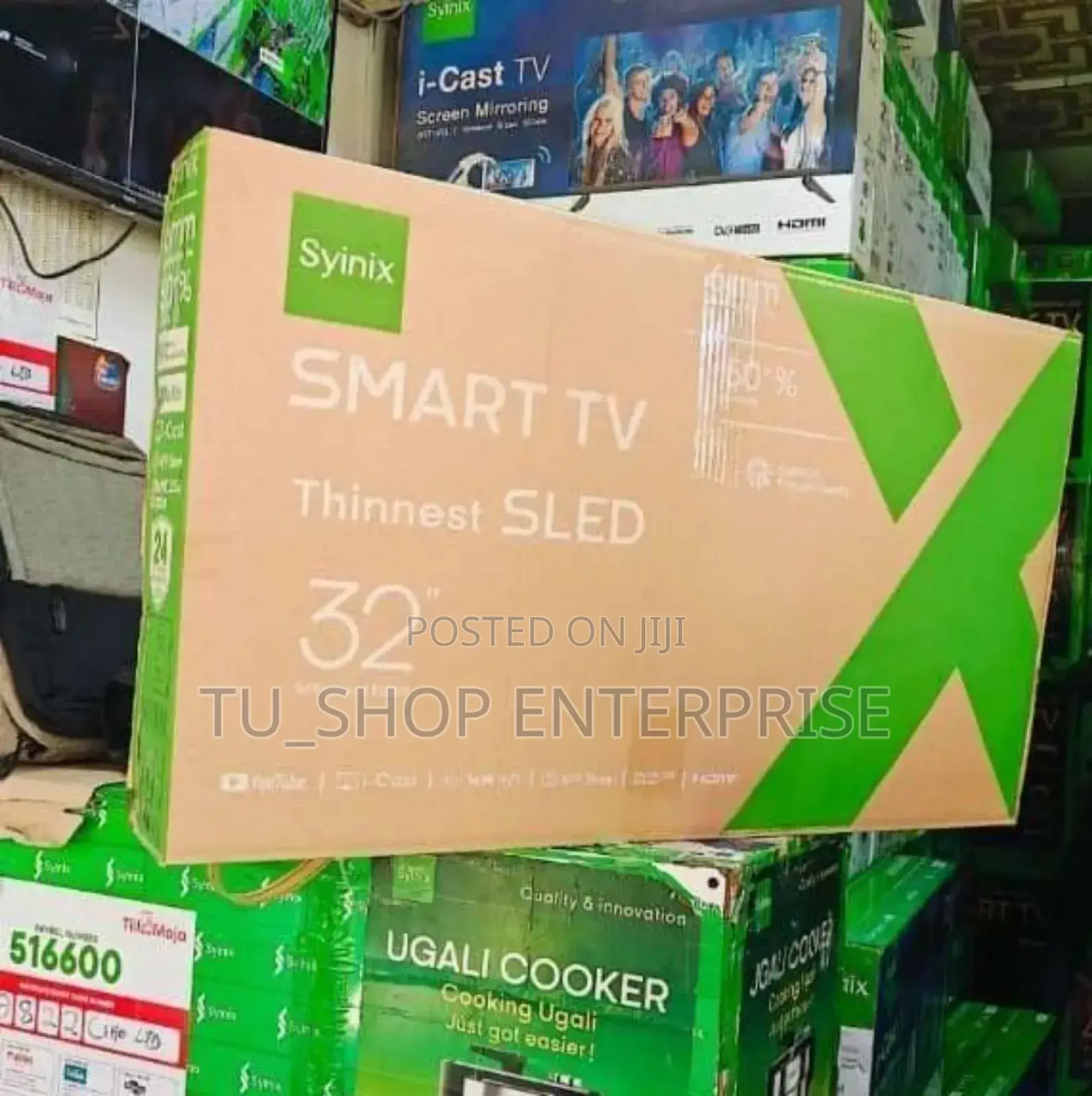 32smart Tv!!Syinix Ultra Slim Frameless 