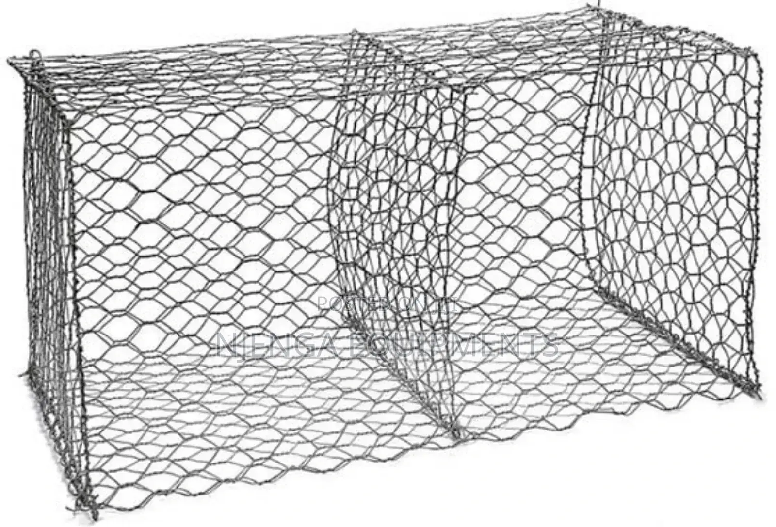 Stone Filled Gabion Retaining Cages