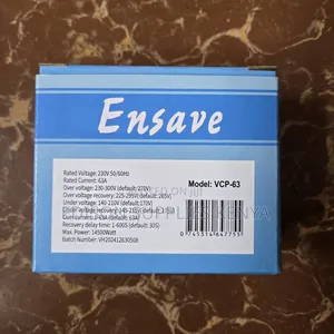 Ensave Voltage Protector 63amps Adjustable Current Surge 63a