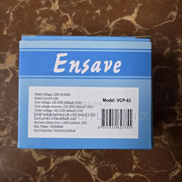 Ensave Voltage Protector 63amps Adjustable Current Surge 63a - thumbnail 3