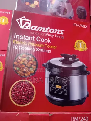 Ramtons Rm 582 Electric Pressure Cooker With 12 Cooking Sets
