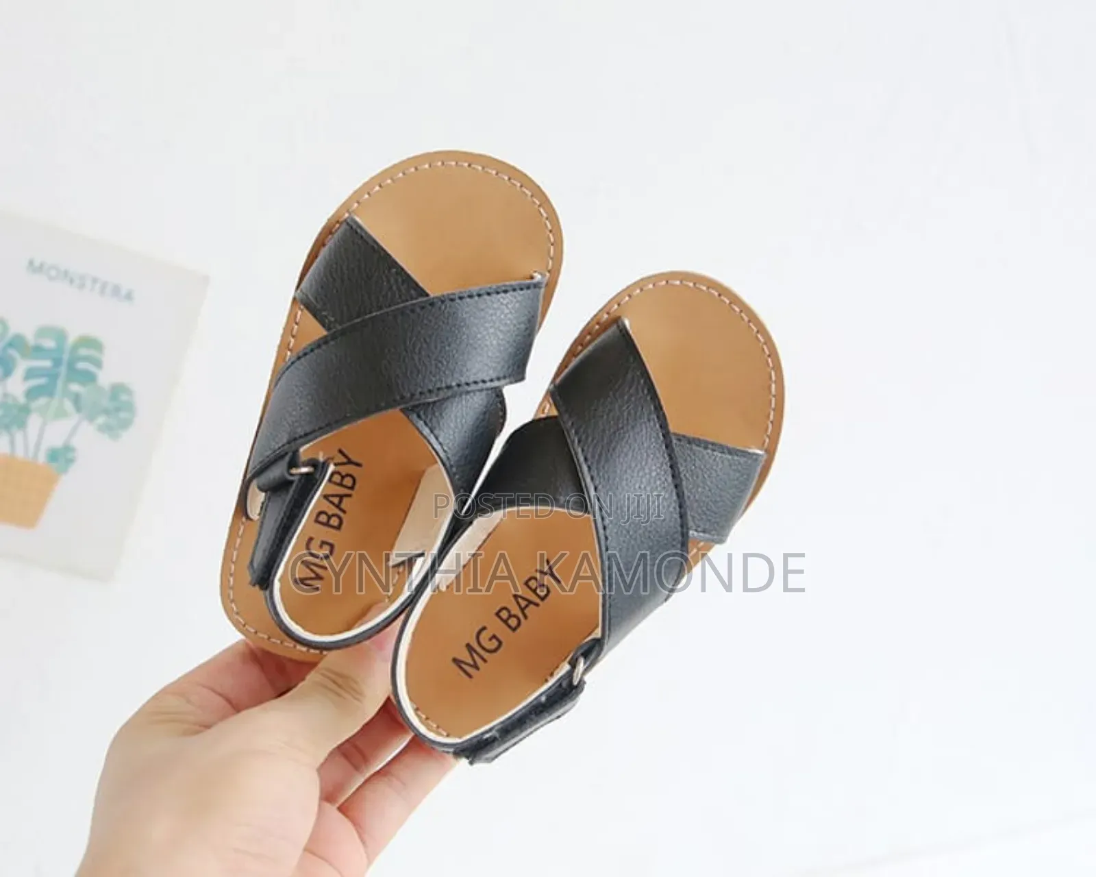 Leather Kids Open Shoes