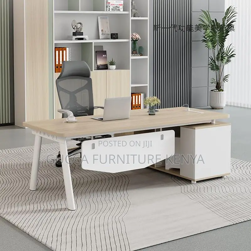 Desk's:180cm Office Desk With Built-in Cable Organization