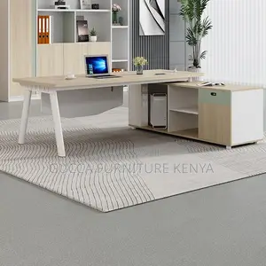 Desk's:180cm Office Desk With Built-in Cable Organization