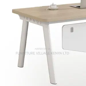 Office Desk:180cm Workstation Desk -Built-in Wire Organizer