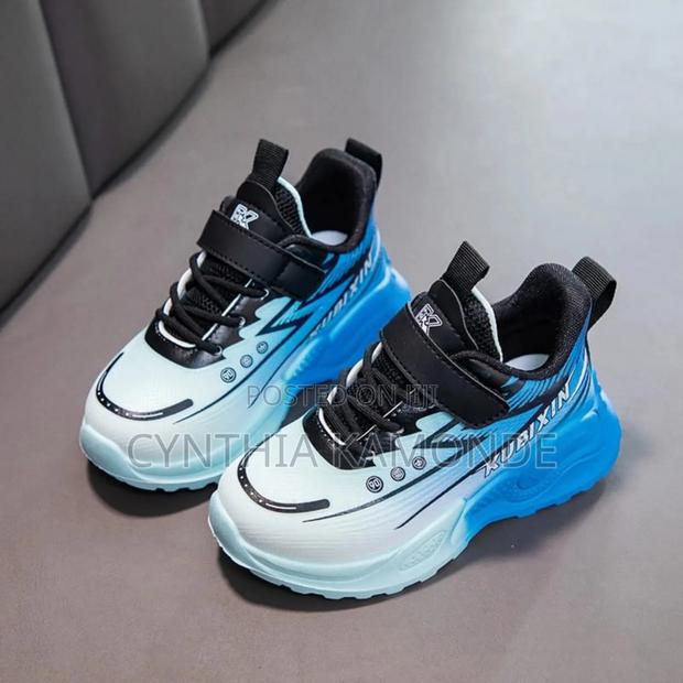Pink Blue Kids Sneakers - thumbnail 2