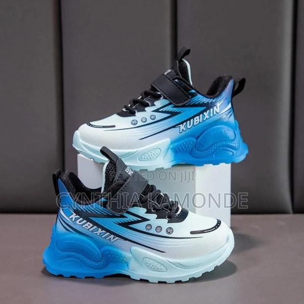 Pink Blue Kids Sneakers - thumbnail 3