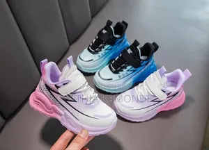 Pink Blue Kids Sneakers