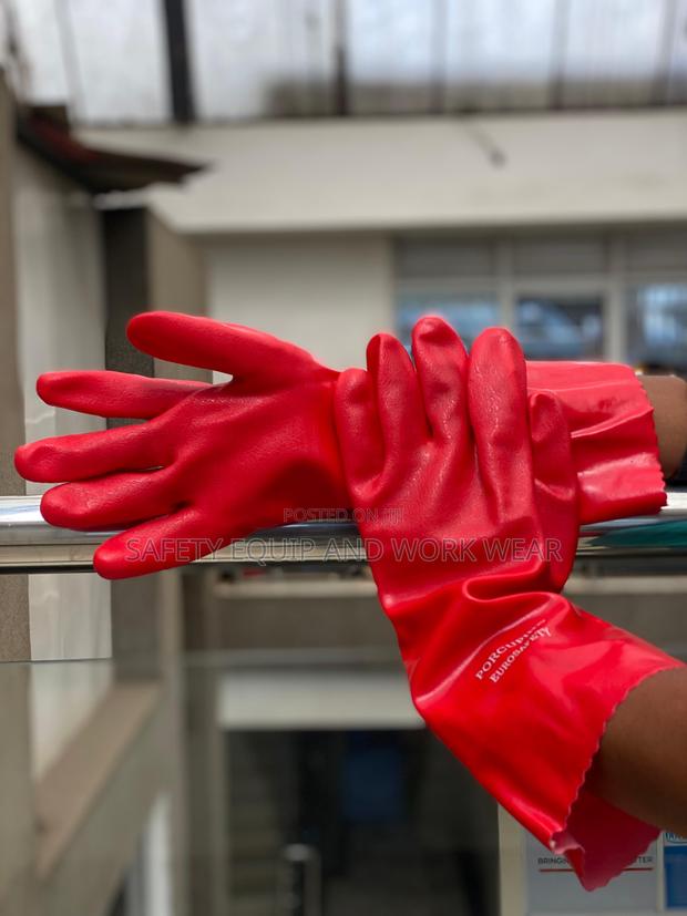 Pvc Double Dip Gloves For Efficiency . - main view