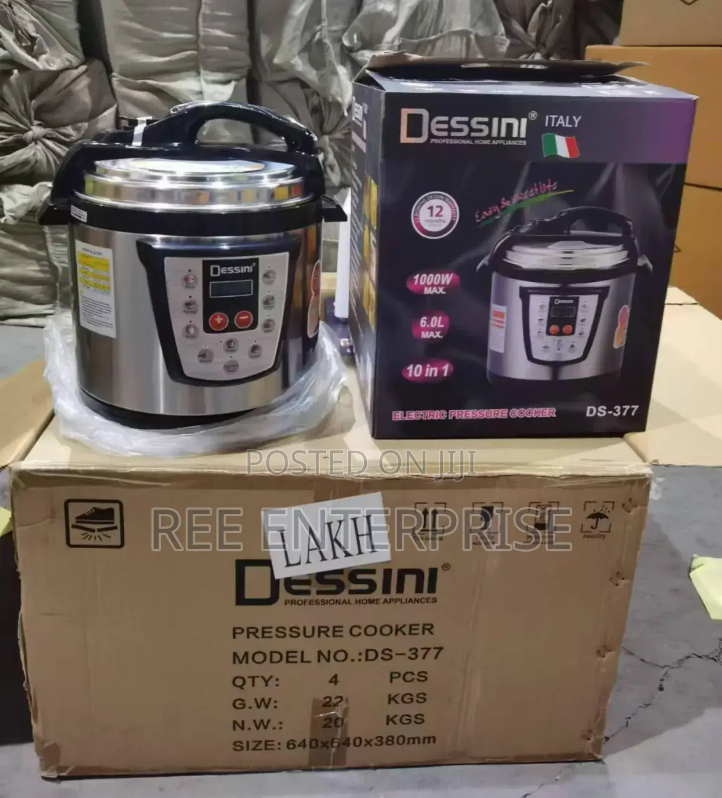 Versatile 6 Litre Dessini Electric Pressure Cooker