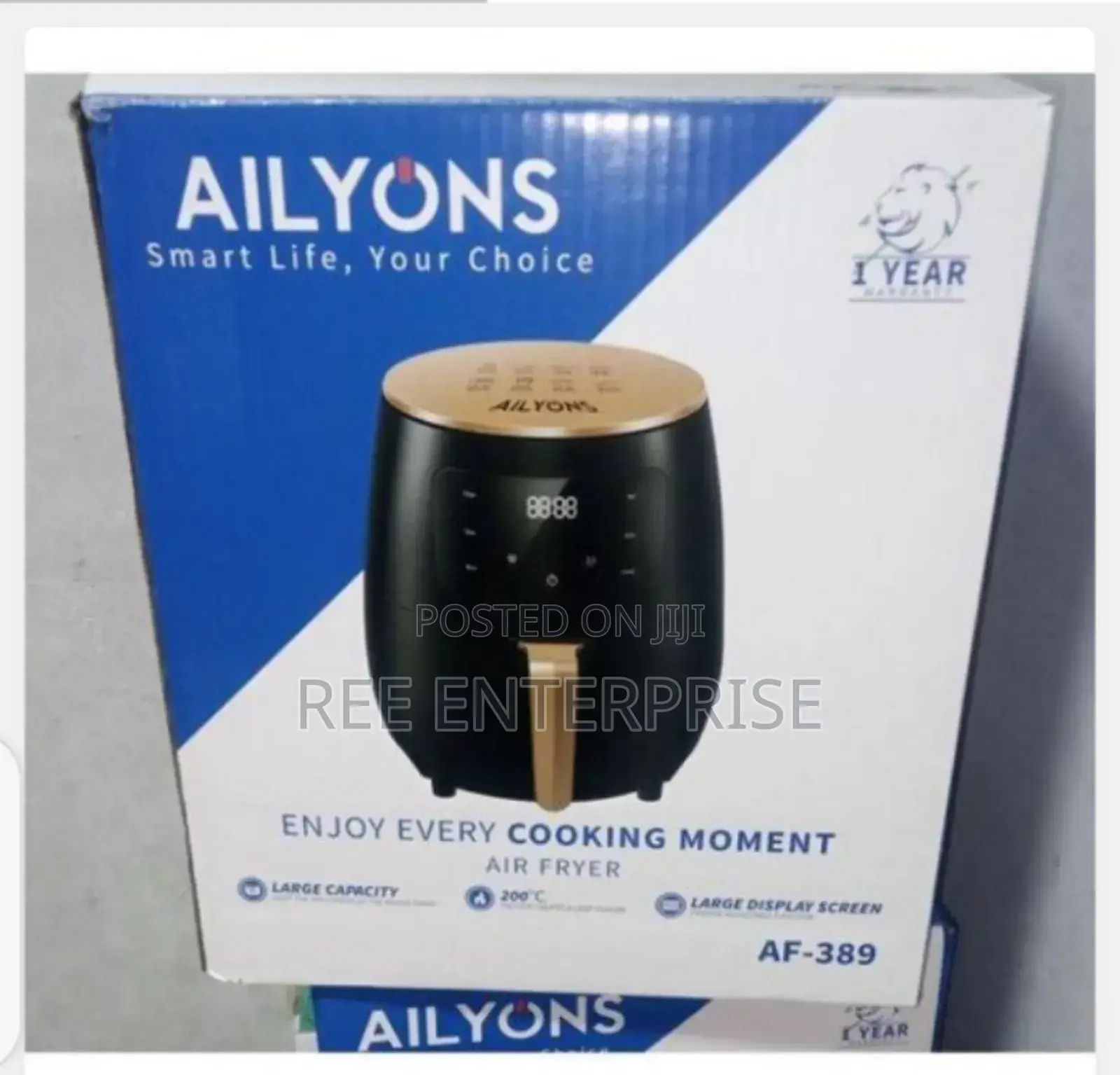 Oil- Free Cooking 5 Litres Ailyons Airfryer