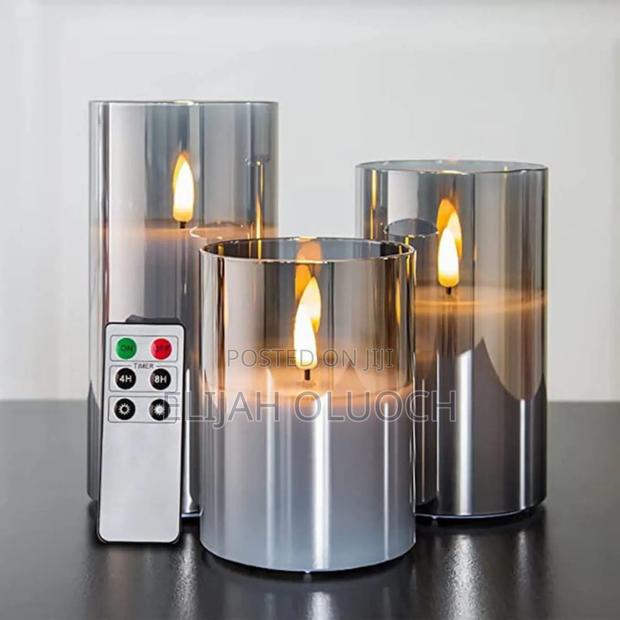 A Set of 3 Led Smokeless Non Drip Candles - thumbnail 4