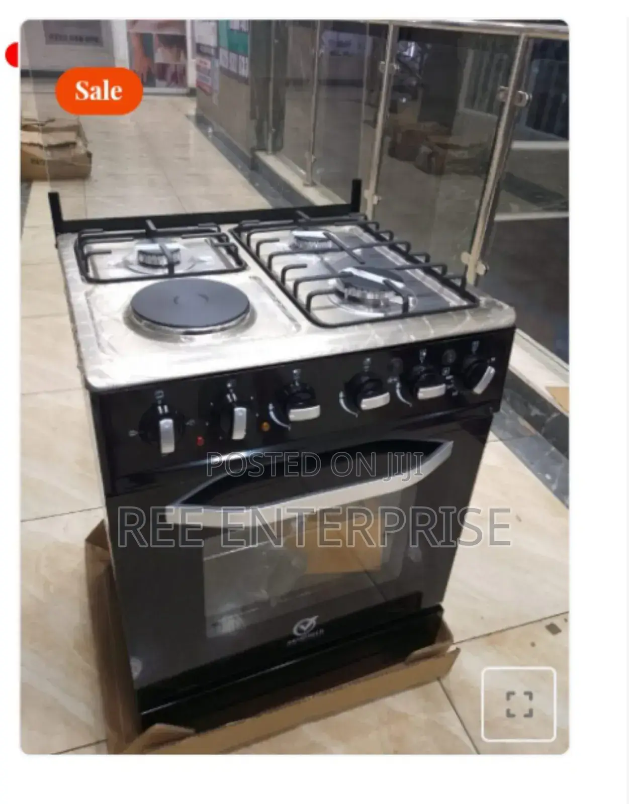 Auto Ignition 50*55 Sarahtech 3+1 Jet Standing Cooker