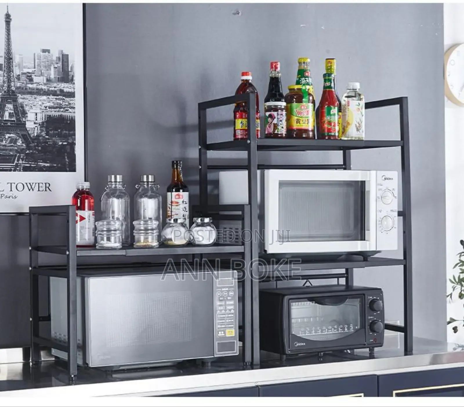 Metallic Microwave Stand One Layer