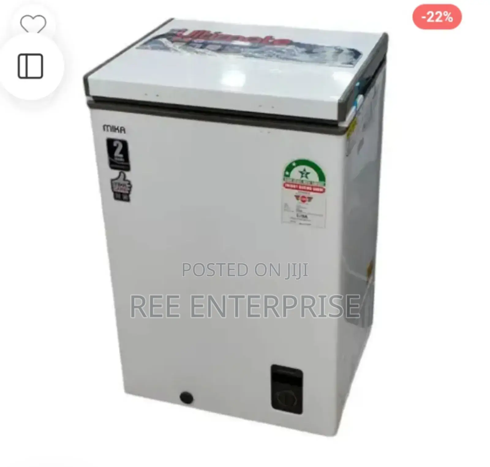 Turbo Freeze 95 Litres Mika Chest Freezer