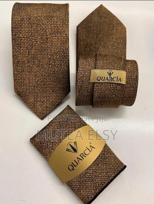 Coffee Brawn Sawanork Executive Tie Sets - main view