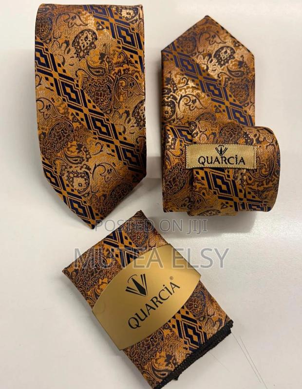 Coffee Brawn Sawanork Executive Tie Sets - thumbnail 2