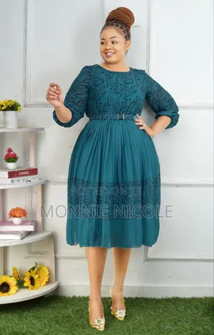 Stylish Chiffon Skater Dress💯😘
