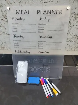 Magnetic Refrigerator Meal Plannner