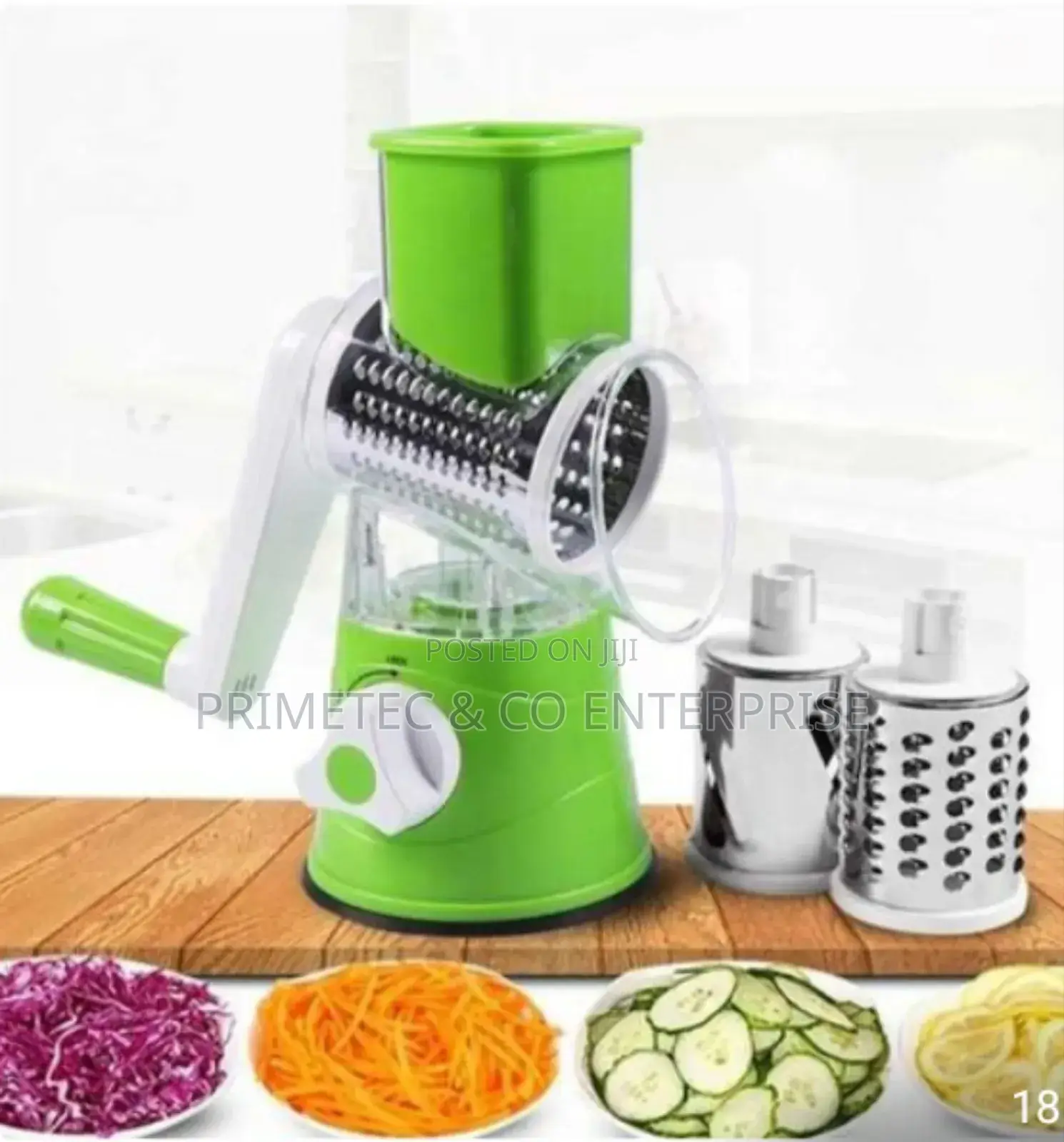Rotary Drum Grater Veggie Slicer