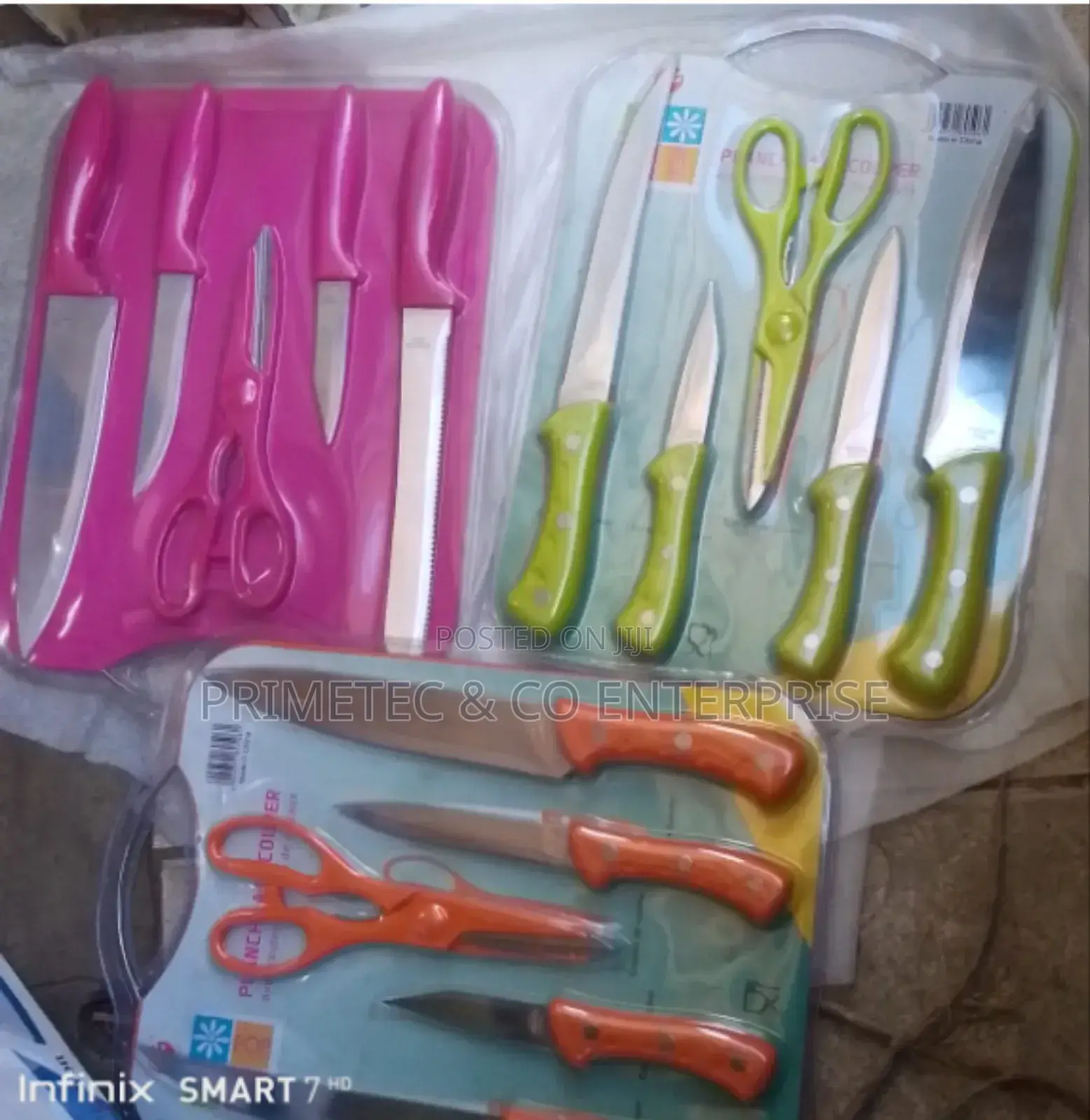 5pcs Knife Set With Chopping Board
