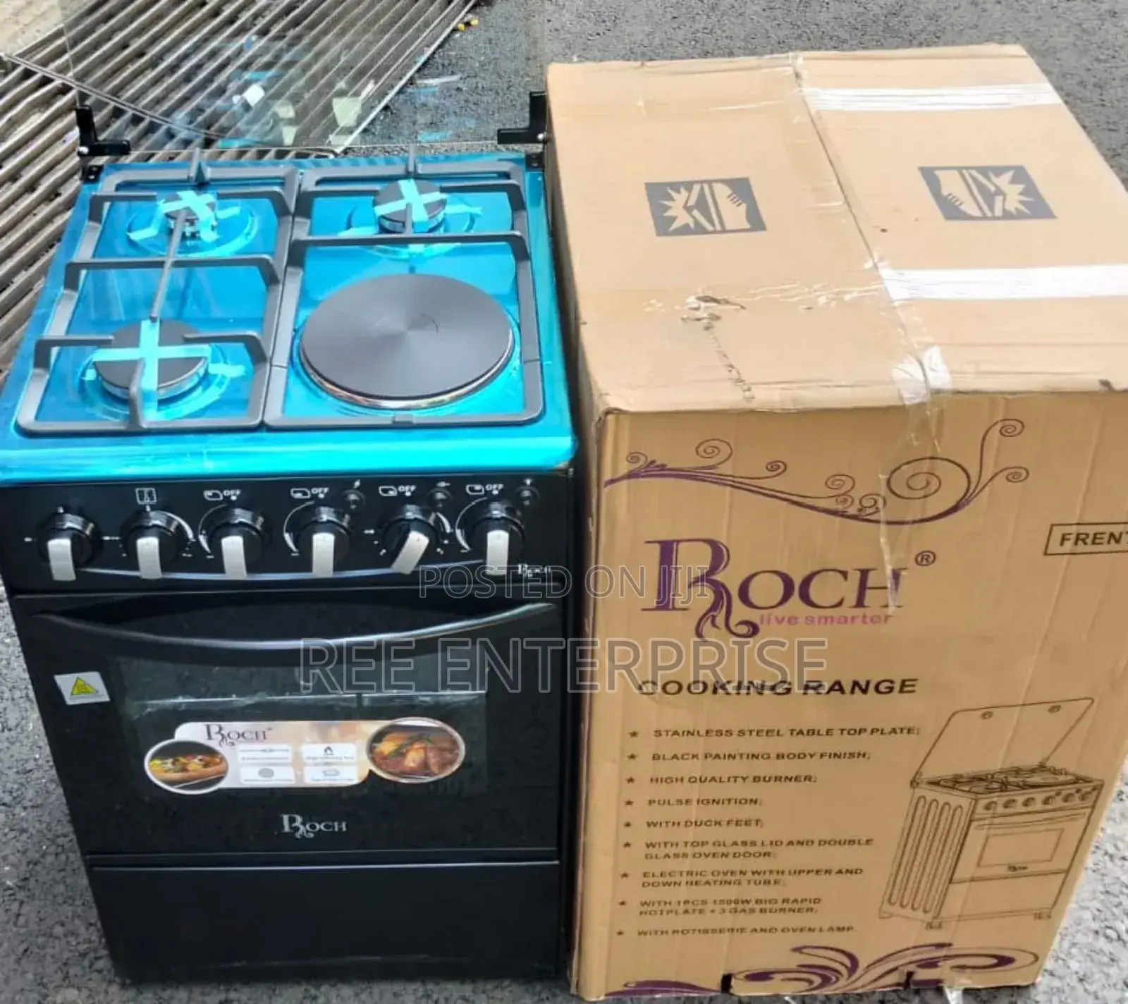 Energy Saving 50*55 Roch 3+1 Cooker With Electric Oven