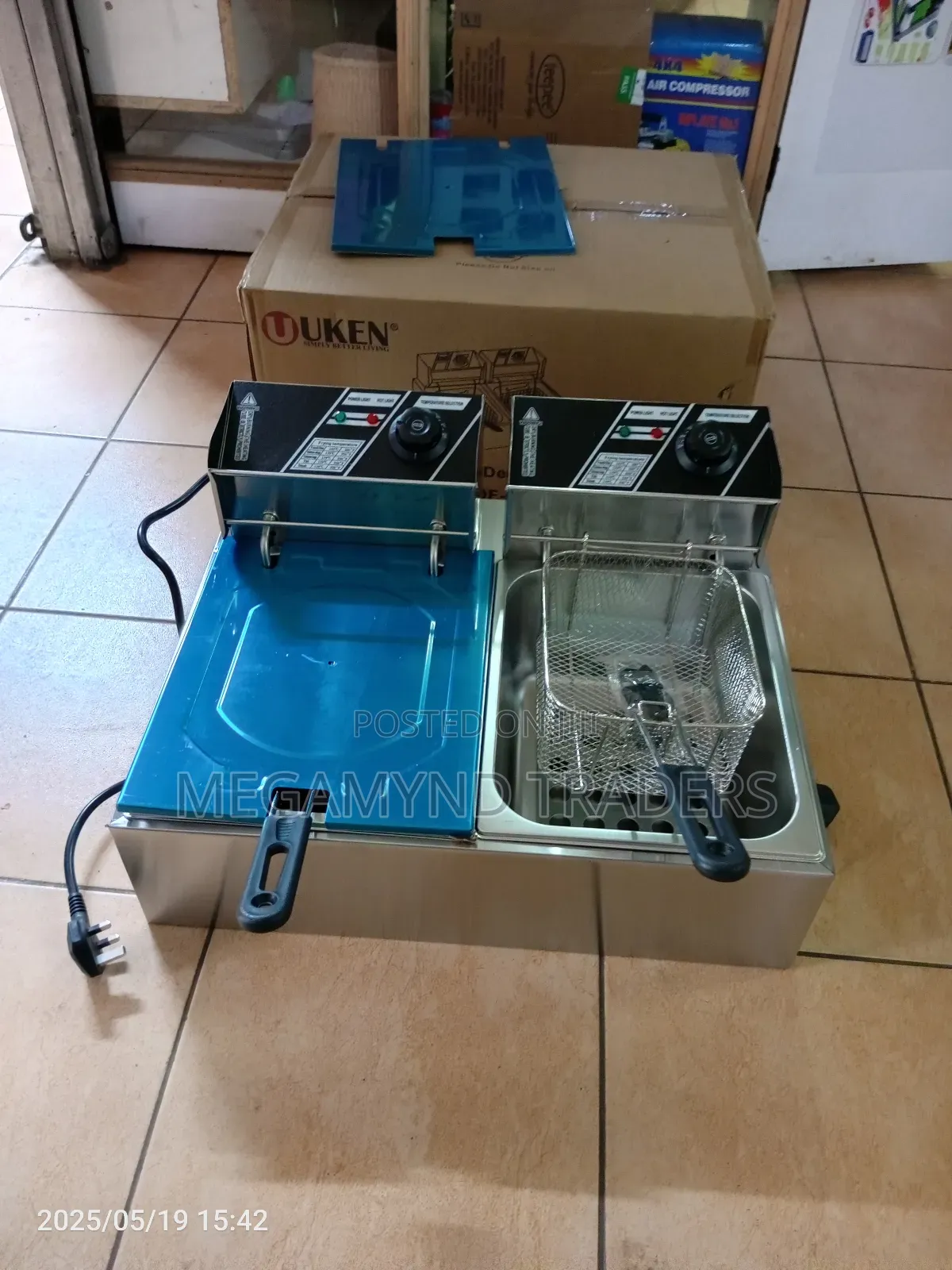 Electric Deep Fryer 6 L + 6 L / Uken Electric Deep Fryer