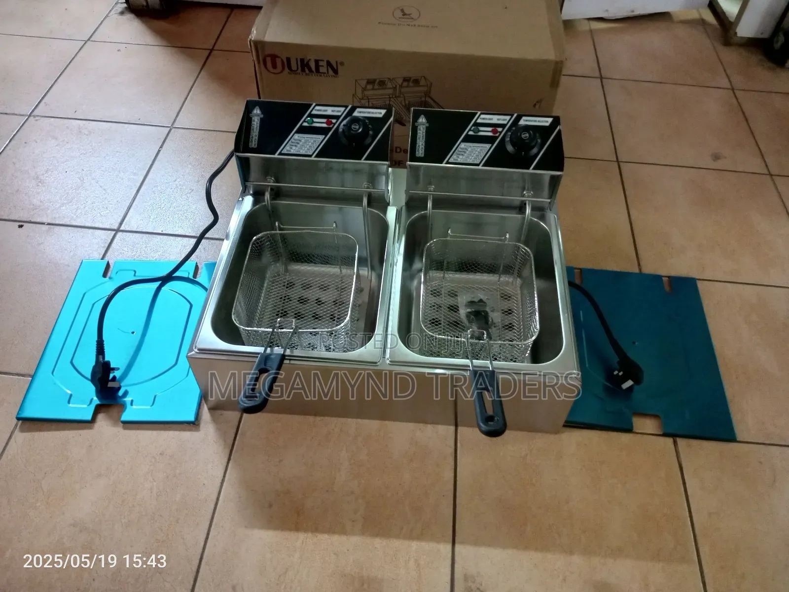 Electric Deep Fryer 6 L + 6 L / Uken Electric Deep Fryer