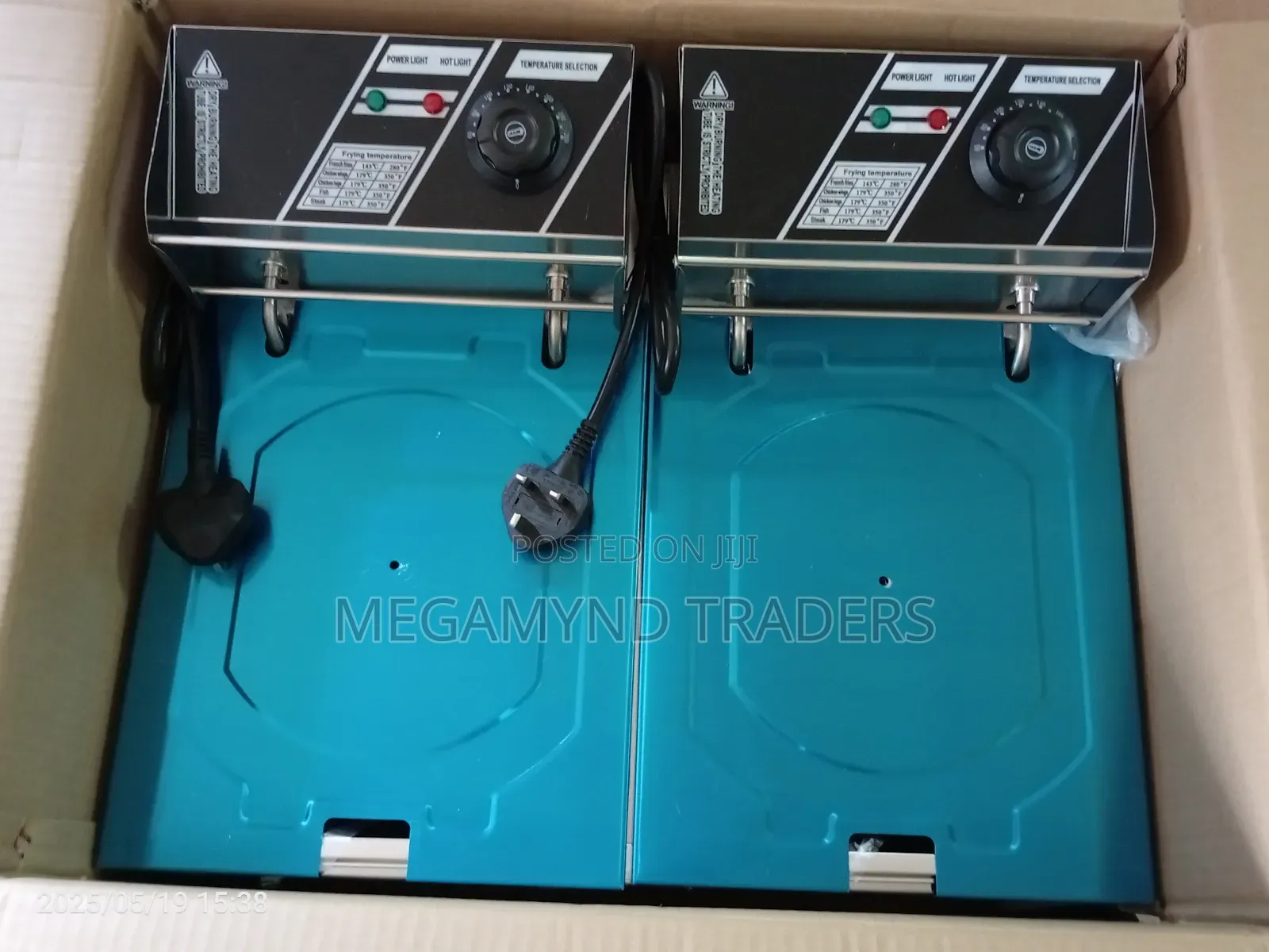 Electric Deep Fryer 6 L + 6 L / Uken Electric Deep Fryer
