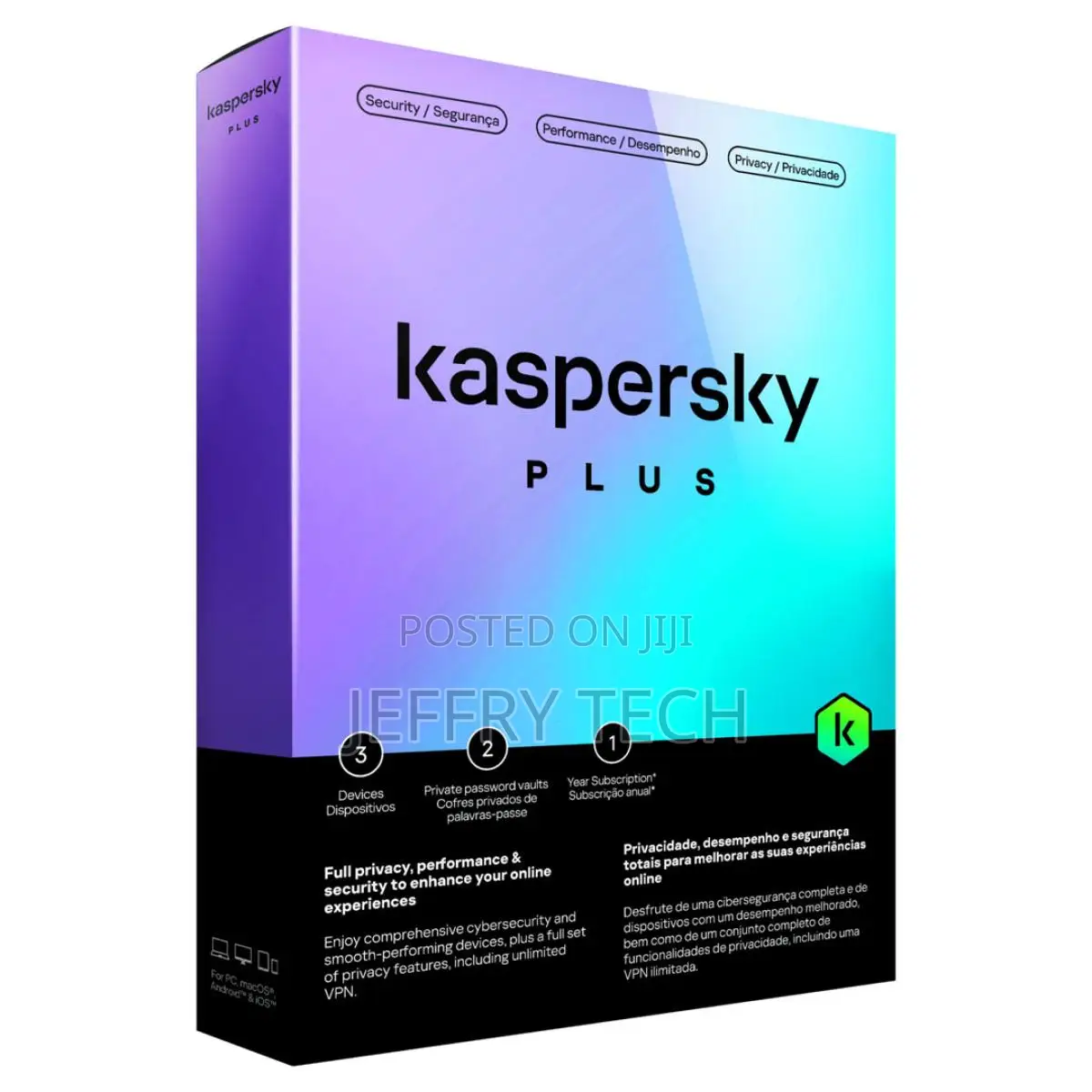 Kaspersky Plus Internet Security 3 Devices 1 Year