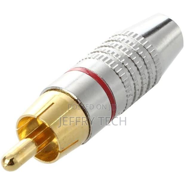 2 PCS Rca Male Connector, Audio Plug for Microphones - thumbnail 2