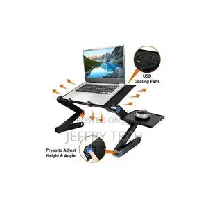 Laptop Stand, Books + Two Cooling Fans Usb Port