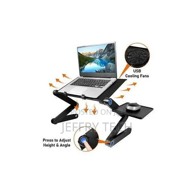 Laptop Stand, Books + Two Cooling Fans Usb Port