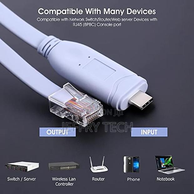 Usb to Type C Console Cable Type C to Rj45 Serial Routercabl