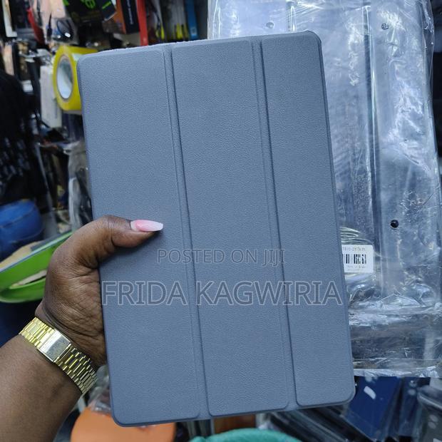 Samsung Galaxy Tab S7 Leather Flip Cover ( Black And Gray - main view