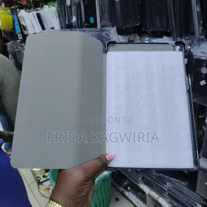 Samsung Galaxy Tab S7 Leather Flip Cover ( Black And Gray