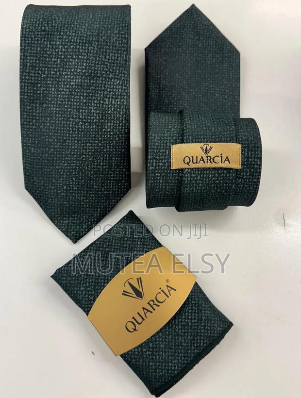 Emelard Green Rough Executive Tie Sets - thumbnail 2