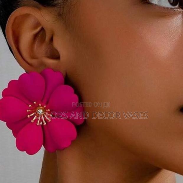 Flower Earrings Available in Variety of Colours