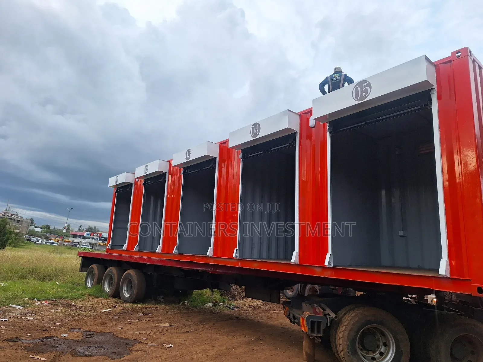 40ft Container With 5 Shops- Destination Kitale.