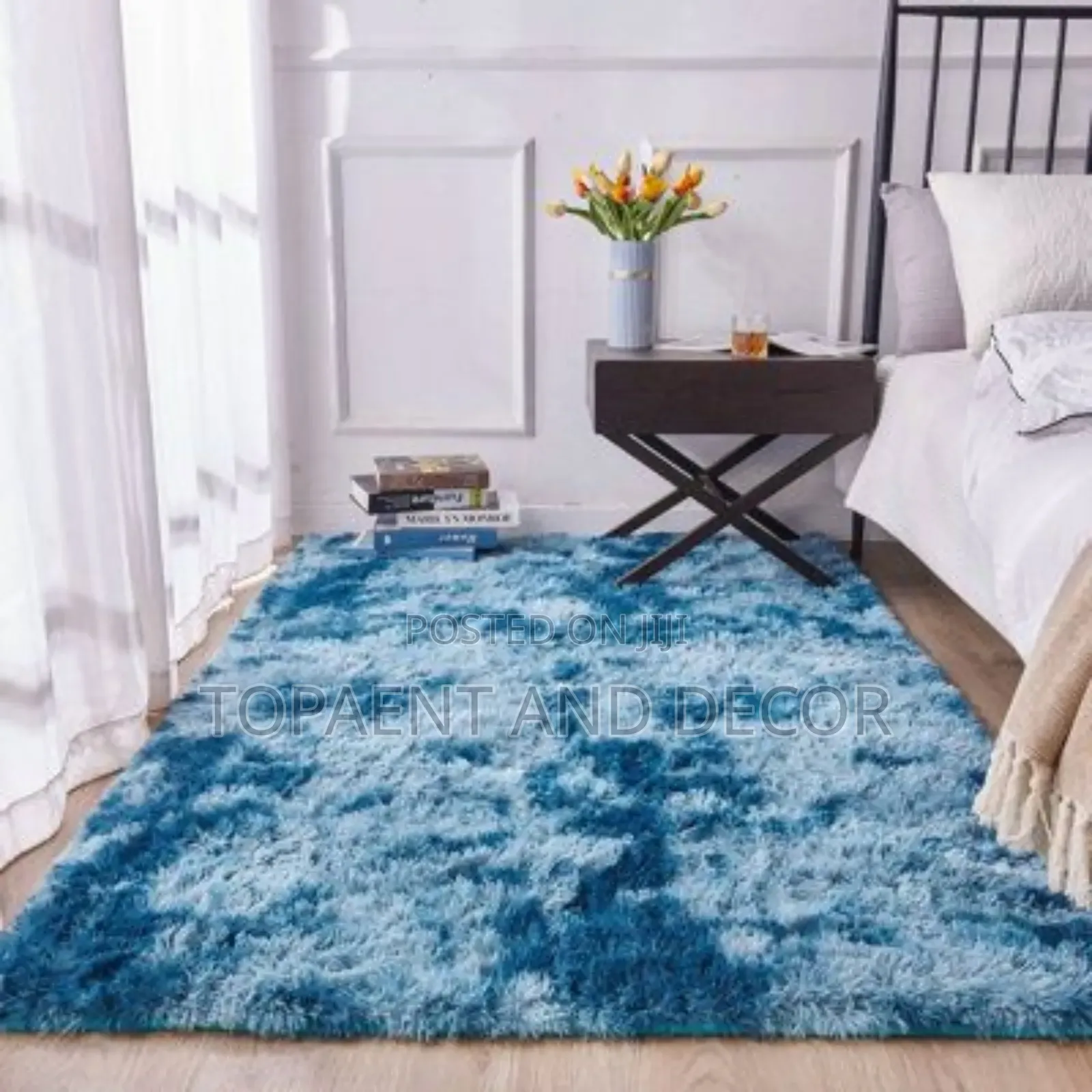 5 by 8 Soft Fluffy Carpets Non Slip Rugs Floor Mat