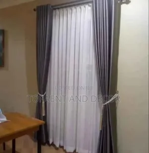 Air BNB Total Blackout Grey Window Curtains