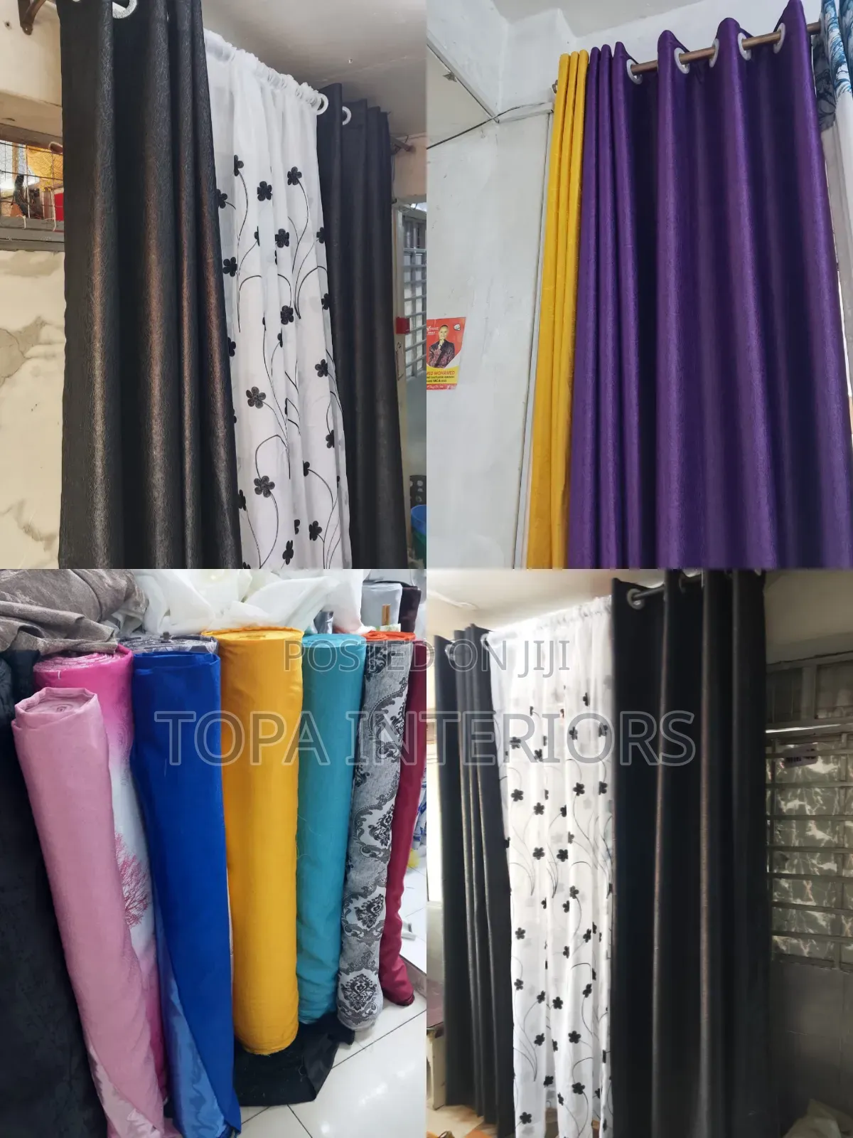 Plain Soft Curtains for House Windows, Doors and Wall Decor