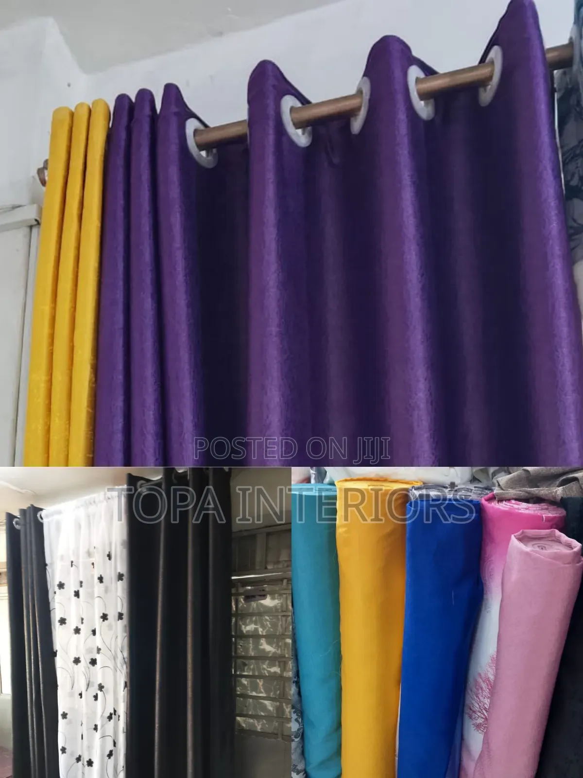 All Colours Available for Custom Made Window/Door Curtains