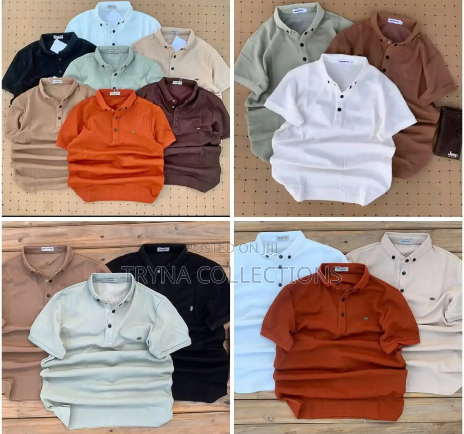 Round Neck and Chinese Collar Tshirts