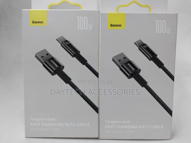 Baseus Tungsten Fast Charging Cable Usb to Type-C 100w 1m - thumbnail 2