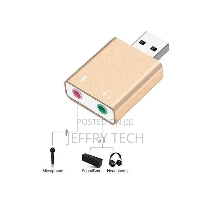Usb Sound Card 7.1 External Usb to 3.5mm Jack Headphone Ada